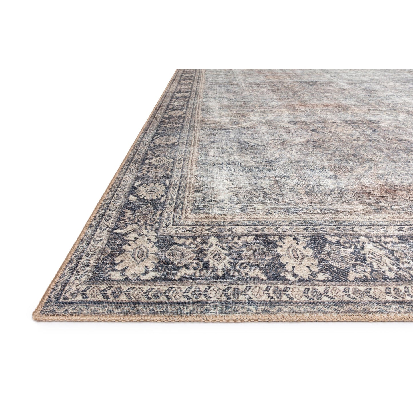 Alexander Home Sophia Distressed Grey Oriental Area Rug