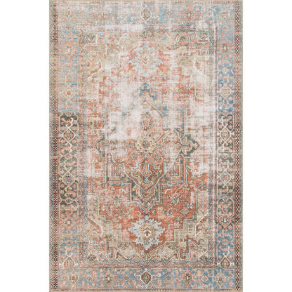 Alexander Home Tremezzina Printed Distressed Geometric Area Rug