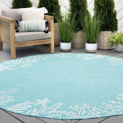 Tapis d'intérieur/extérieur Exo Coastal Graphic Print