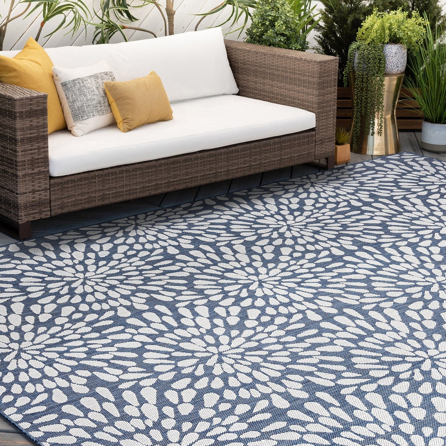 Tapis d'intérieur/extérieur Exo Coastal Floral