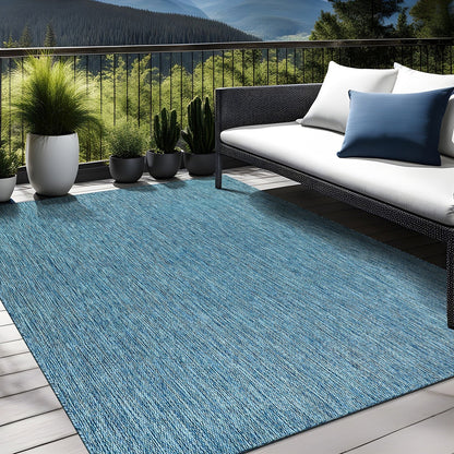 Aloha Washable Solid Indoor Outdoor Area Rug Patio Deck Living Room