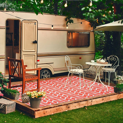 Amsterdam Design 100% Eco-friendly Lightweight Plastic Outdoor Mat/Rug