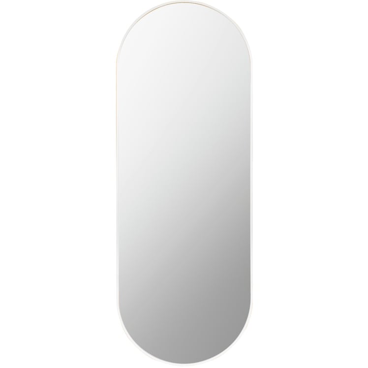 Livabliss Aranya Modern Aluminum Oval Pill-Shaped Accent Mirror