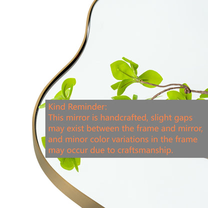 Asymmetrical Wavy Antique Accent Wall Mirror