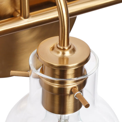 Modern 2/3/4/5-Light Bathroom Vanity Light Globe Glass Wall Sconce Minimalist Design