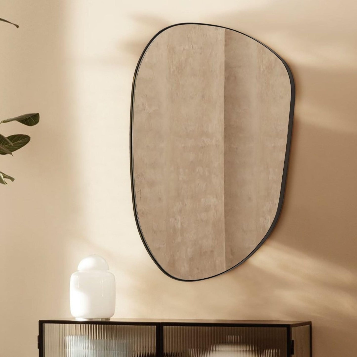 TEHOME Bertlinde wall mirror irregular shaped mirror for living room