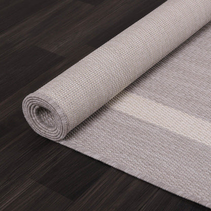 Tapis Beverly Rug moderne à bordures pour intérieur et extérieur, tapis d'extérieur pour patio, terrasse, porche