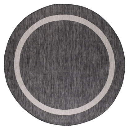 Tapis Beverly Rug moderne à bordures pour intérieur et extérieur, tapis d'extérieur pour patio, terrasse, porche