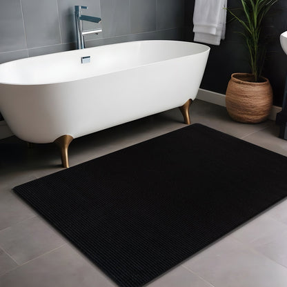 Tapis d'intérieur Beverly Rug uni, antidérapant, dos en caoutchouc, lavable