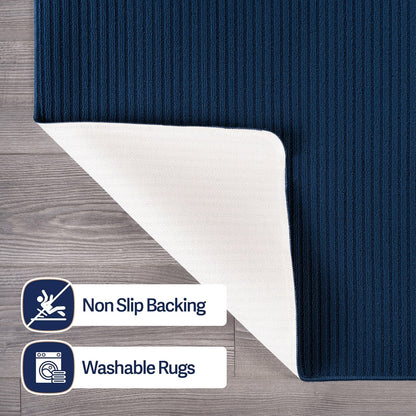 Tapis d'intérieur Beverly Rug uni, antidérapant, dos en caoutchouc, lavable