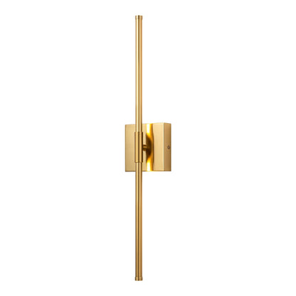 1-Light Black/ Gold/ Nickel Modern Long Linear Strip Wall Sconce Dimmable LED Bathroom Vanity Light