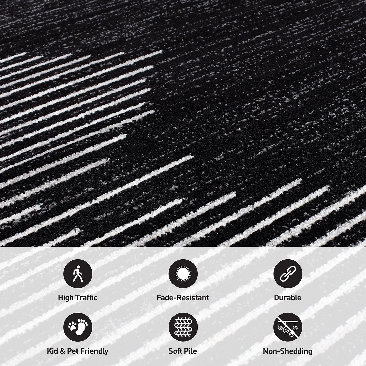 Tapis à rayures bohèmes