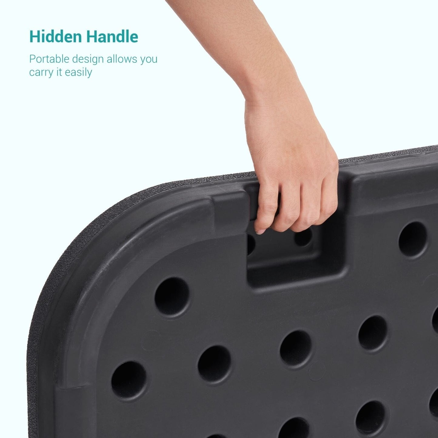 Bonosuki 4-Piece Cantilever Base Offset Patio Umbrella Stand, 176lb - 40.9 x 40.9