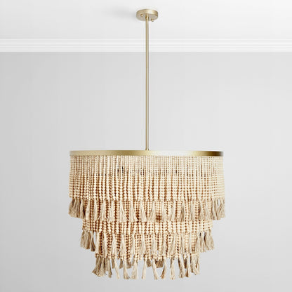 Lustre en perles naturelles Brittany par Kosas Home
