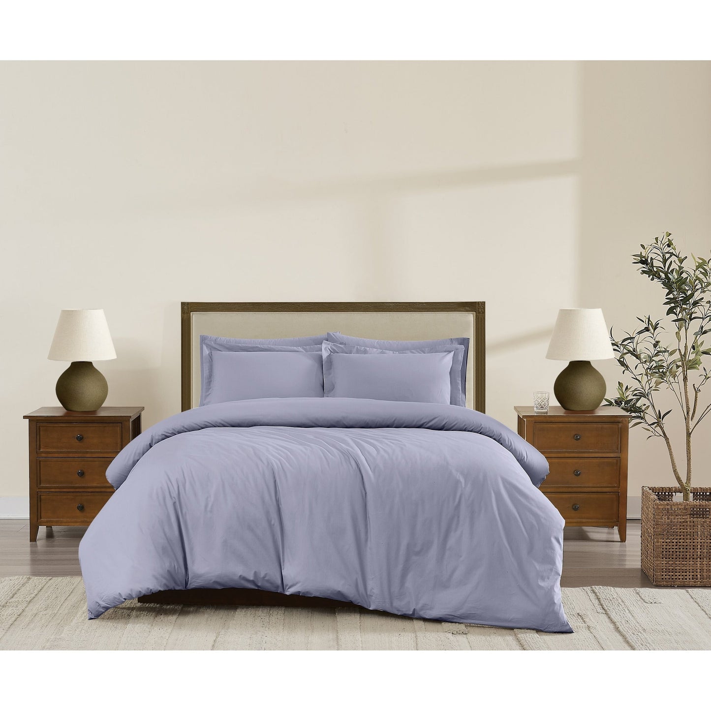 Brooklyn Loom Tight-Weave Cotton Percale Duvet Set