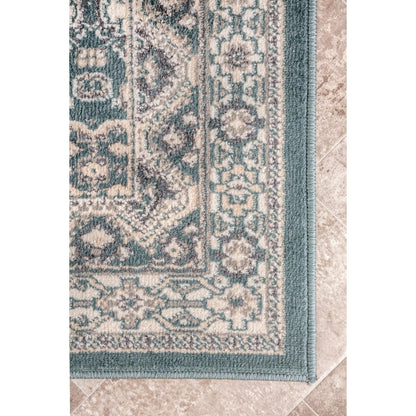 Tapis de sol carrelé traditionnel Nuloom Becca