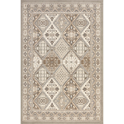 Tapis de sol carrelé traditionnel Nuloom Becca