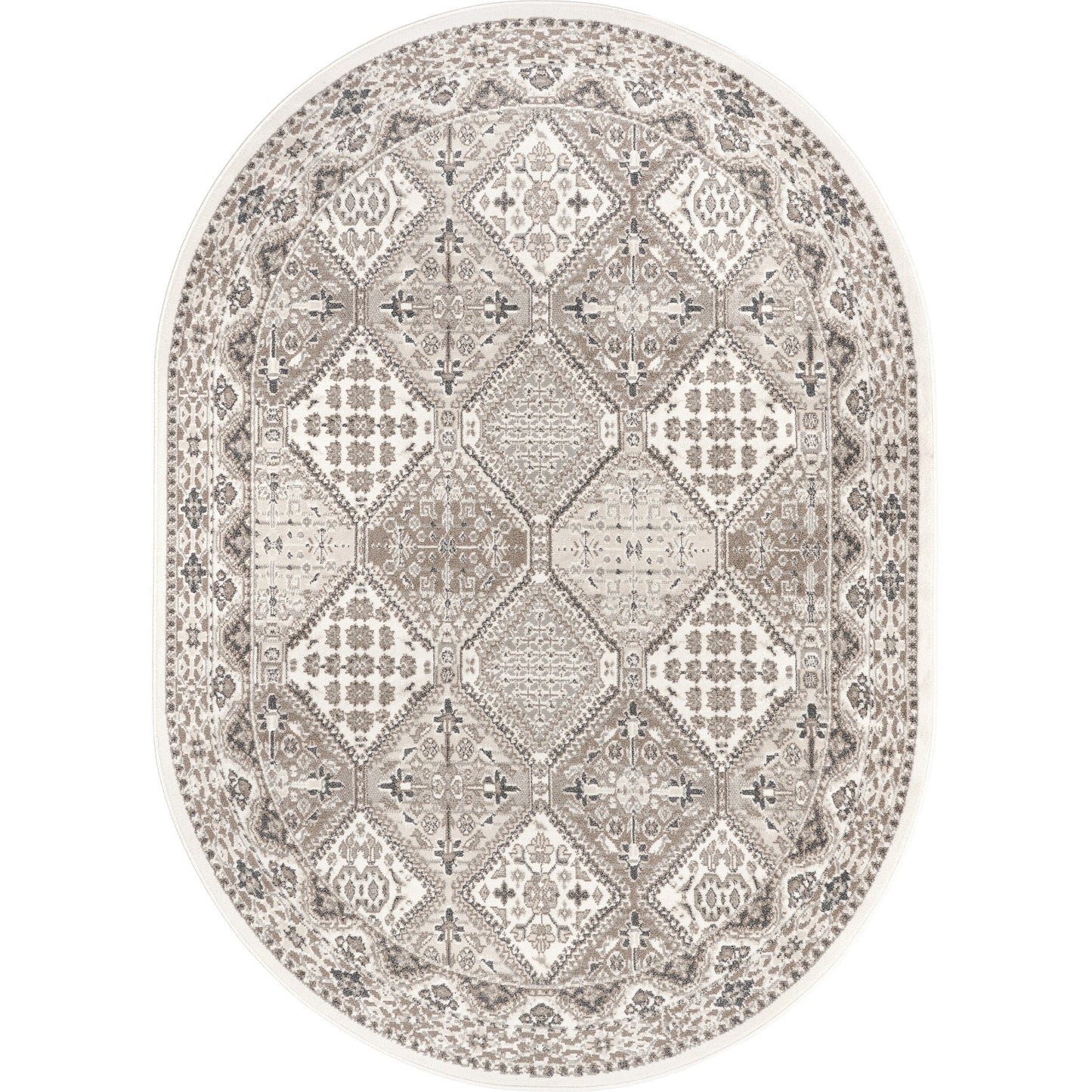 Tapis de sol carrelé traditionnel Nuloom Becca