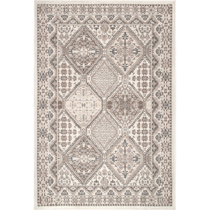Tapis de sol carrelé traditionnel Nuloom Becca