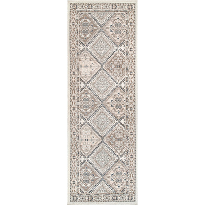 Tapis de sol carrelé traditionnel Nuloom Becca