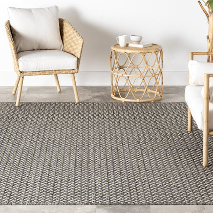 Nuloom Camryn Herringbone Indoor/Outdoor Area Rug