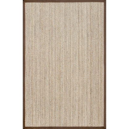 Tapis Nuloom Kiana Casual à bordure en jonc de mer