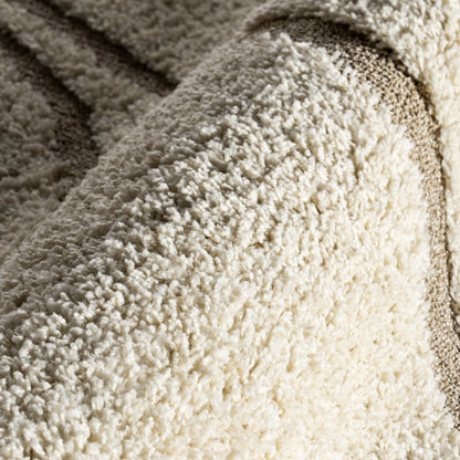 Tapis à poils longs Nuloom Krista contemporain à motifs tourbillonnants