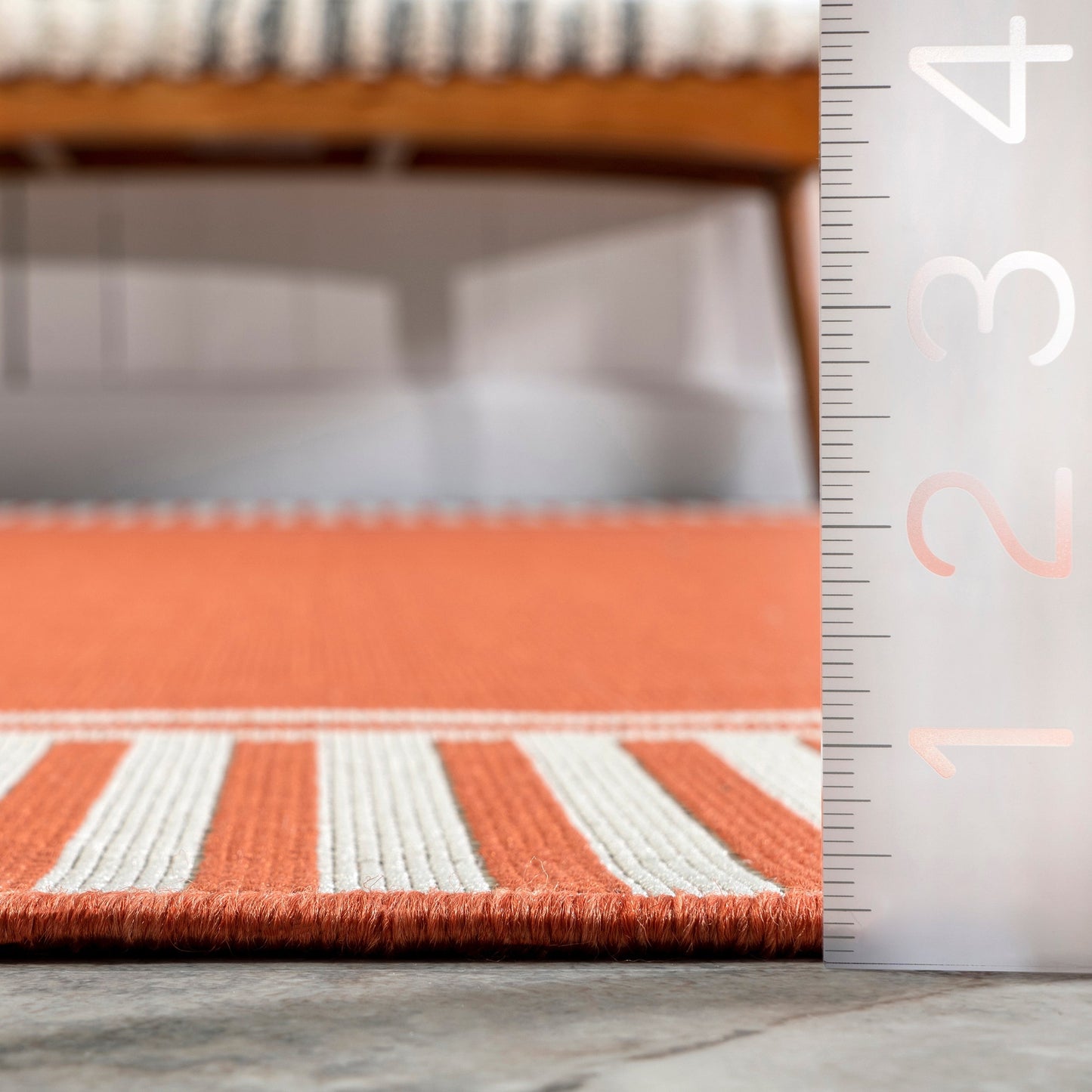 Tapis d'intérieur/extérieur Nuloom Leah Classic à bordures