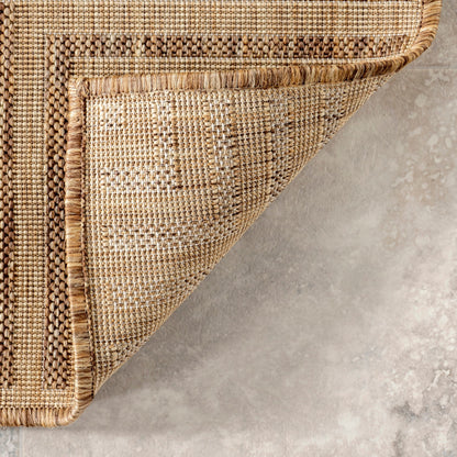 Tapis d'intérieur/extérieur Nuloom Leah Classic à bordures