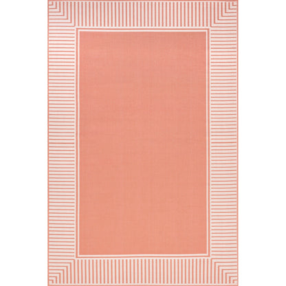 Tapis d'intérieur/extérieur Nuloom Leah Classic à bordures