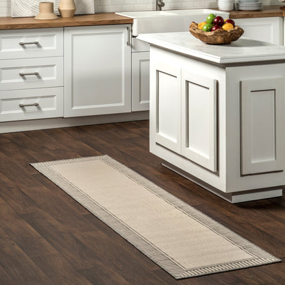 Tapis d'intérieur/extérieur Nuloom Leah Classic à bordures