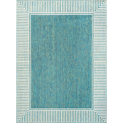 Tapis d'intérieur/extérieur Nuloom Leah Classic à bordures