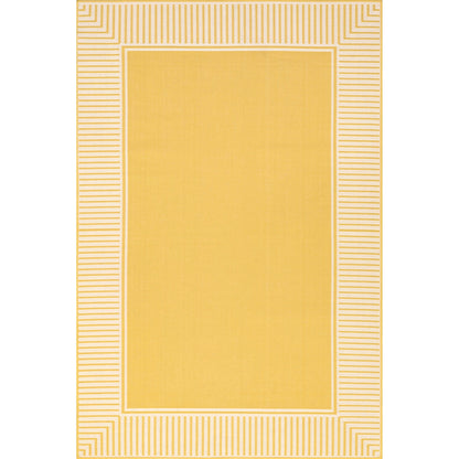 Tapis d'intérieur/extérieur Nuloom Leah Classic à bordures