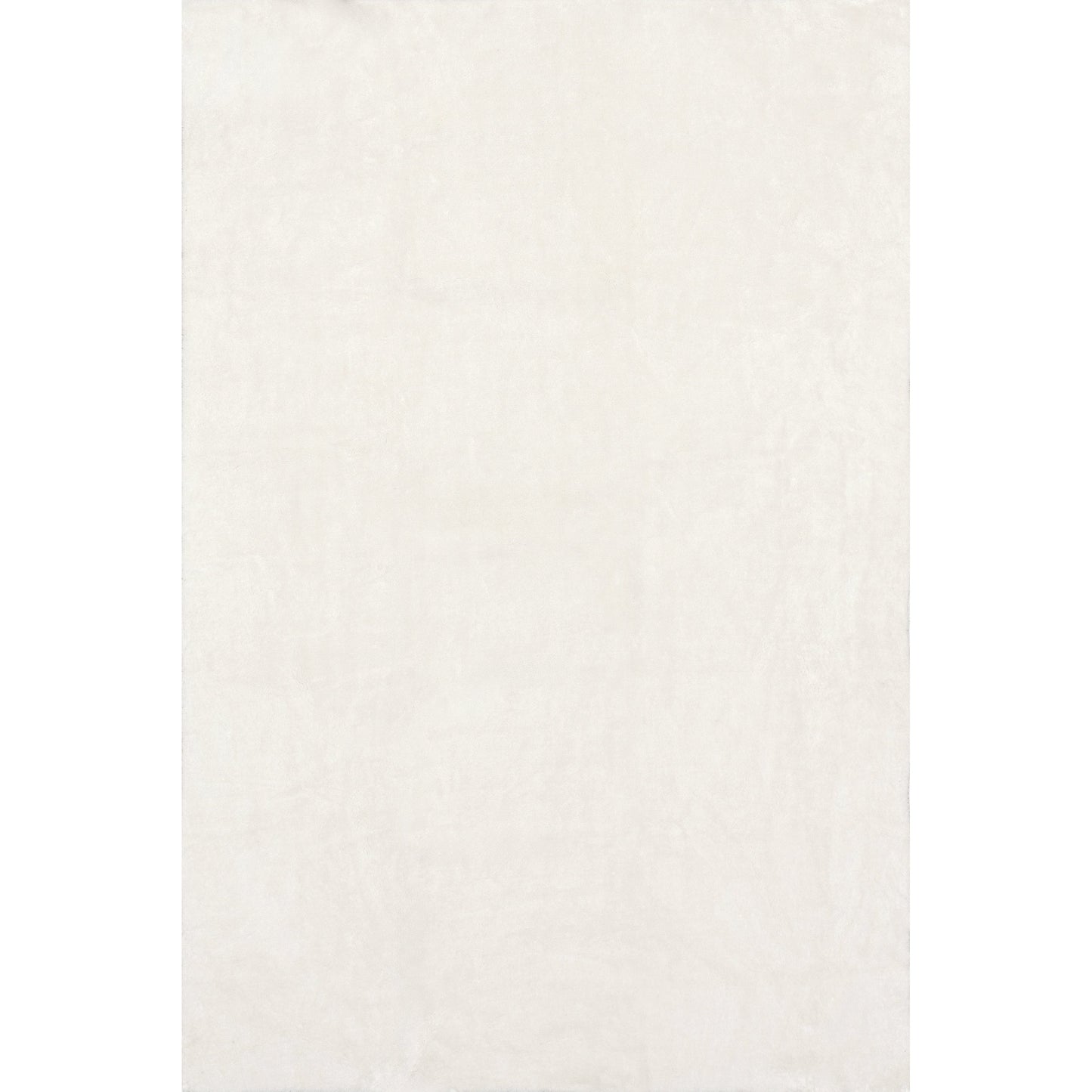 Tapis à poils longs Nuloom Loni SuperiorWash uni, lavable en machine