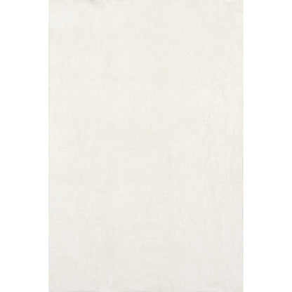 Tapis à poils longs Nuloom Loni SuperiorWash uni, lavable en machine