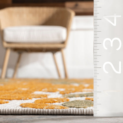 Tapis d'intérieur/extérieur Nuloom Ronda à motif floral audacieux