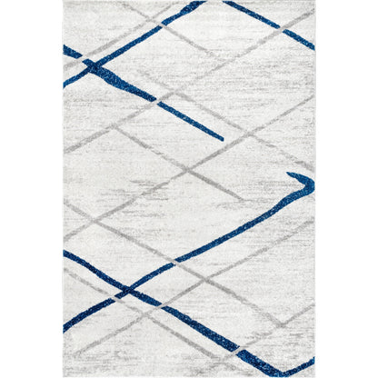 Tapis de sol moderne abstrait Nuloom Skylar