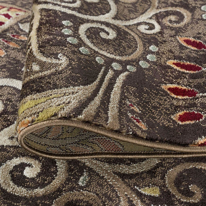 Tapis d'intérieur Caprice style moderne du milieu du siècle à motif floral