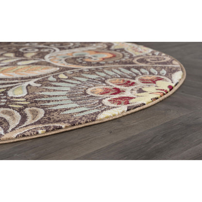 Tapis d'intérieur Caprice style moderne du milieu du siècle à motif floral