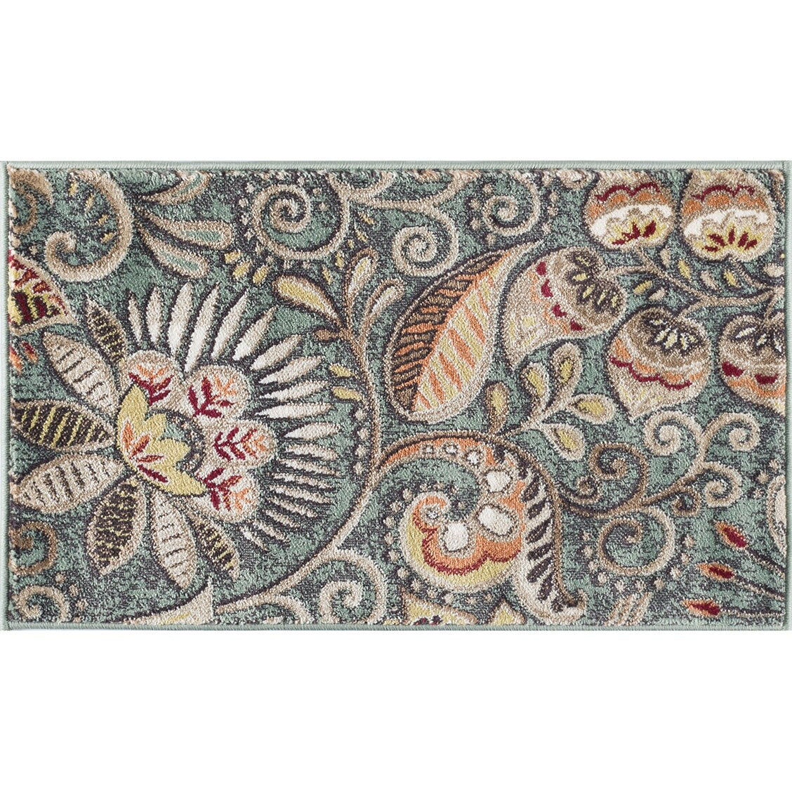 Tapis d'intérieur Caprice style moderne du milieu du siècle à motif floral