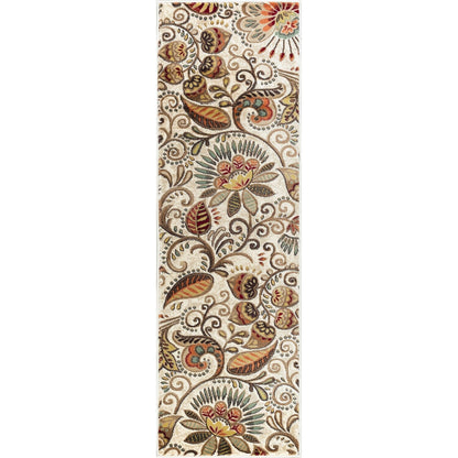 Tapis d'intérieur Caprice style moderne du milieu du siècle à motif floral