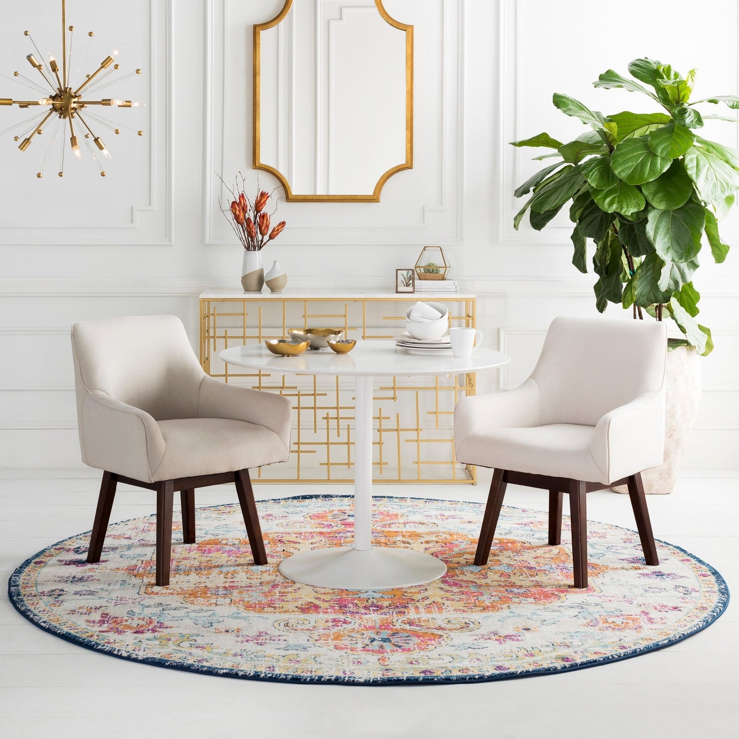 Tapis de sol vintage bohème Caressa de Livabliss