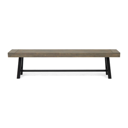 Carlisle Acacia Wood Outdoor Bench by Christopher Knight Home