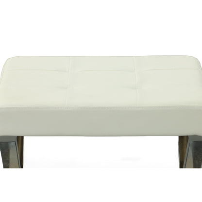 Banc de toilette Carolina Living Elisabetta - Blanc/Chrome