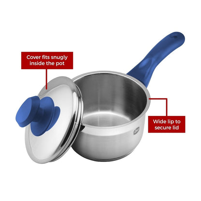 YBM Home Professional Chef's 18/10 Stainless Steel Stock Pot, Induction Compatible