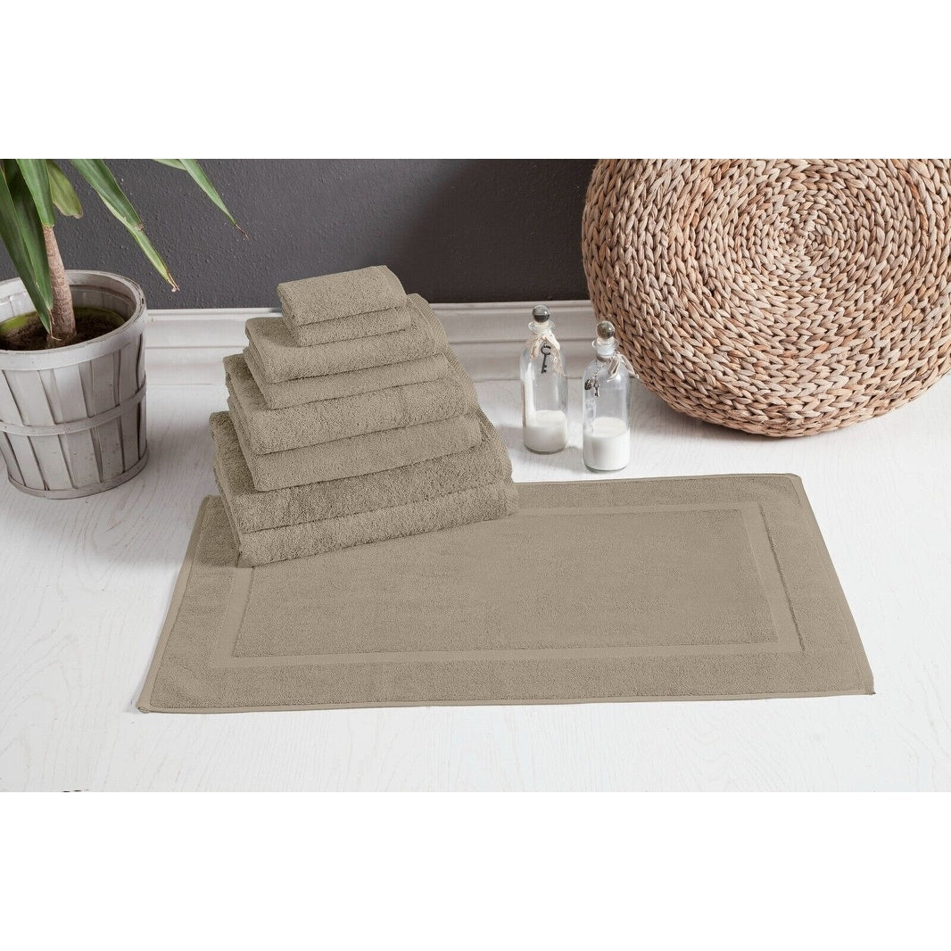 Ensemble de serviettes CTT 100 % coton turc, 8 ou 9 pièces, séchage rapide et absorbantes