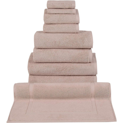 Ensemble de serviettes CTT 100 % coton turc, 8 ou 9 pièces, séchage rapide et absorbantes