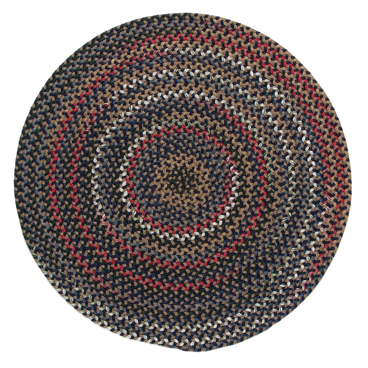 Tapis rond tressé multicolore rustique Wayland de Colonial Mills