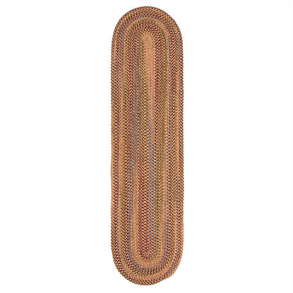 Tapis de couloir tressé rustique multicolore Worley de Colonial Mills, fait main