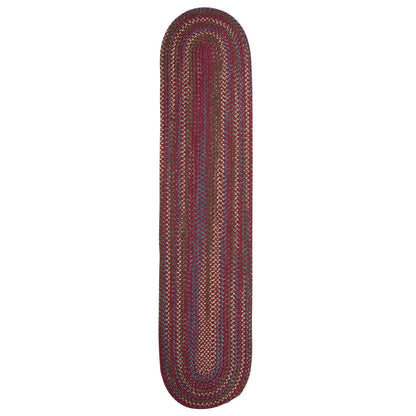 Tapis de couloir tressé rustique multicolore Worley de Colonial Mills, fait main